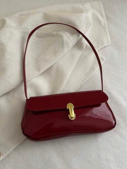 Retro Faux Leather Underarm Shoulder Bag main product photo - Shoulder Bags at ShopKaar